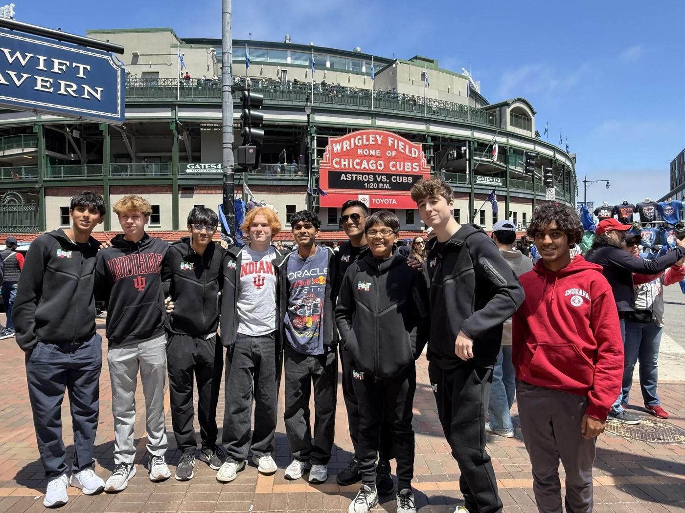 EBIT field trip outside Wrigley Field in Chicago, 2026.