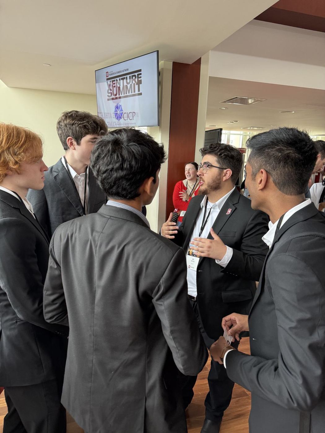 Students at the IU Venture Summit at the Kelley School of Business.