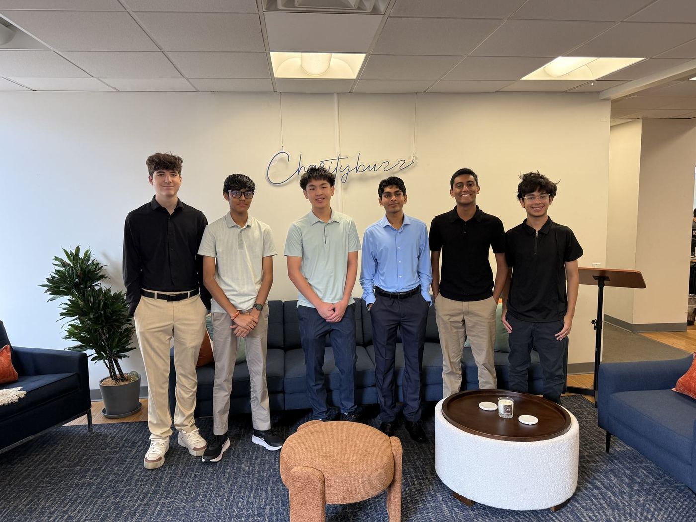 Youth Advisory Council visit to the Charitybuzz office in New York.